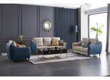 Set Di Divani 3+1 Posti Design Divani Imbottiti Divani In Pelle Relax Moderno