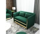 Verde Divano Di Design Divano Imbottito Xxl 2 Posti Grandi Divani Divani Tessile Pelle Nuovo