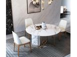 Set Tavolo Da Pranzo Set Di Sedie 4 Sedie + Tavolo Tavoli Da Pranzo Set Sala Da Pranzo Rotondo