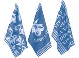 Geschirrtuch PAD VITA, blau, B:50cm H:1cm L:70cm T:50cm, 100% Baumwolle, Geschirrtücher, Geschirrtuch, 100% Baumwolle, 50x70 cm, mit Schriftzug
