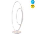 NÄVe Led Stehlampe "Odrive", Weiß, 1, H: 60Cm, 1 Stk., Leuchten, Oval, Dimmbar, Geschwungene BogenföRmige Led-Streifen, Weiß, Led Stehlampe