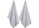 Geschirrtuch PAD CULTURE, grau, B:50cm H:1cm L:70cm T:50cm, 100% Baumwolle, Geschirrtücher, Geschirrtuch, 100% Baumwolle, 50x70 cm