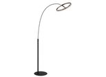 Globo Lighting Stehlampe "Della", Schwarz Matt, H: 190,4Cm, 1 Stk., Leuchten, Stehlampe Wohnzimmer Schlafzimmer Flur Design-Leuchte, Stehlampe