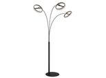 Globo Lighting Stehlampe "Della", Schwarz Matt, H: 190,2Cm, 1 Stk., Leuchten, Stehlampe Wohnzimmer Schlafzimmer Flur Design-Leuchte, Stehlampe
