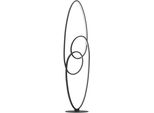 Eglo Stehlampe "Gianella Stehlampe - Alu, Stahl - Led - 38W - IP20", Schwarz, 1, H: 120,5Cm, 1 Stk., Leuchten, Standleuchte, Leselampe, Wohzimmer, Schlafzimmer, L25 X B30 X H120,5Cm, Stehlampe