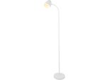 Nowa Stehlampe "Jason", Weiß, Ø 20Cm H: 145Cm, 1 Stk., Leuchten, Stehlampe Wohnzimmer Schlafzimmer Flur Design-Leuchte, Stehlampe