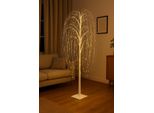 KüNstlicher Weihnachtsbaum I.Ge.A. "Led Baum Lichterbaum", Weiß, B:78Cm H:180Cm, Metall, WeihnachtsbäUme, Mit 400 Leds Beleuchtung Weidenbaum-Optik Kunstbaum Weihnachtsdeko