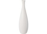 Dekovase CREATIV HOME Vase, weiß, H:40cm Ø:11,5cm, Vasen, im formschönen Design