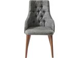 Sedia Sala Da Pranzo Design Sedie Tessili Mobili Poltrona In Legno Chesterfield Nuovo