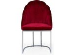 Sedia Da Pranzo Rossa Di Design Con Struttura In Metallo Sedia Imbottita A Un Posto