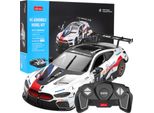 Bmw M8 Gte Bianca Rastar Modello 1:18 Auto Telecomandata + Body Kit + Telecomando 2,4 Ghz