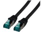 Efb MK6001.7,5B Efb RJ45 Patchkabel S/Ftp, Cat.6A, Lszh, 7,5M, Schwarz