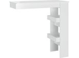 Vidaxl Tavolo Da Bar A Parete Bianco Lucido 102X45X103,5 Cm Materiale A Base Di Legno