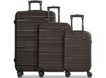 Redolz Carrello Essentials 16 Trolley-Set 3 -Pezzi Coffee Marrone