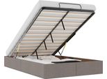 Vidaxl Ottoman Letto Senza Materasso Taupe 120X190 Cm Tessuto