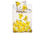 Copripiumino Pikachu Crema - 140 X 200 Cm - 70 X 90 Cm