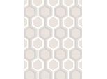 Tappeto In Fibra Sintetica A Pelo Corto Beige Motivo Geometrico Tappeti Da Ingresso