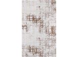 Tappeto Di Design Per Il Soggiorno Tappeto A Pelo Corto Gradiente Beige-Marrone Moderno