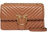 Pinko Borsa A Tracolla Love One Classic Dc Sheep Nappa Chevron Marrone - Leone - Antique Gold Marrone Chiaro
