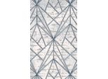 Tappeto Tappeto Da Salotto A Pelo Corto Motivo Astratto Geometrico Tappeti Blu