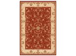 Tappeto Oriental Carpet Classic Art Tappeto A Pelo Corto Con Bordo Rosso Beige
