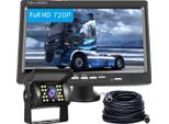 Monitor Per Auto, Schermo Lcd Da 7 Pollici, Risoluzione 800 X 480, Alimentazione Dc 12V - 24V, Impermeabile IP67, Compatibile Con 2 Telecamere