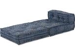 Vidaxl Divano Modulare Stampa Indaco 70 X 70 X 56 Cm Tessuto