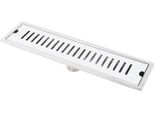 304 In Acciaio Inox Bagno Pavimento Scarico Lineare Bagno Doccia Rettangolare Pavimento Scarico Con Copertura Rimovibile Griglia 40Cm