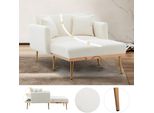 Sweiko Poltrona Stile Moderno, Schienale Regolabile Poltrona Reclinabile, Pieghevole Divano Sedia, Adatto Per Soggiorno Camera Da Letto Sala Studio Poltrona (Reazionario)