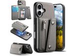 Inf Custodia Portafoglio Magnetica Per Iphone 17 Air - Porta Carte Inpoliuretanoe Supporto