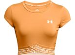 Under Armour - Top Corto Da Donna, Orlo Incrociato GT10253 (34-36 Eu) (Arancione)