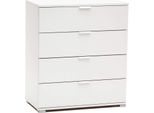 Milanihome.It - Cassettiera 4 Cassetti Per Soggiorno Cucina Bagno Fatto In Italia Cm 75X38X85 Hdi Colorebianco