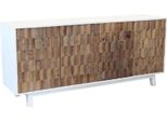 Milanihome.It - Porta Tv Con Decoro In Legno Di Design Moderno Per Salotto Cucina Sala Da Pranzo Cm 180X45X80 Hdi Colorebianco