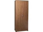 Milanihome.It - Armadio Due Ante 180 Per Soggiorno Cucina Bagno Fatto In Italia Cm 75X38X174 Hdi Coloremarrone