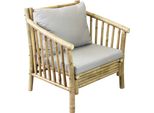 Milanihome.It - Poltrona Da Giardino In Bamboo Di Design Per Esterno Giardino Cm 78 L X 67 P X 80 Hdi Coloregrigio