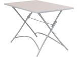 Milanihome.It - Tavolo Rettangolare Pieghevole In Ferro Tortora 110X70 Per Esterno Giardino, Portico, Ristorante, Gelateria Bar Hotel Albergodi Coloretortora