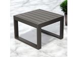 Milanihome.It - Tavolino Salotto Giardino Quadrato Fisso 45X45 Taupe Da Esterno Per Ristorante Agriturismo Albergo Lettinodi Coloretaupe
