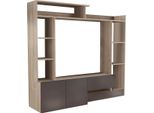 Milanihome.It - Parete Attrezzata Porta Tv Soggiorno Moderna Di Design 180X28/40X165 Hdi Coloreolmo