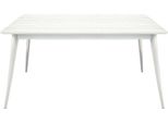 Milanihome.It - Tavolo Da Pranzo Moderno Di Design Allungabile Cm 85X140/190 In Abete Spazzolato Bianco Per Sala Da Pranzo Cucina Ristorantedi Colorebianco