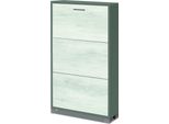 Milanihome.It - Scarpiera A 3 Ante Di Design Moderno Cm 70 L X 18 P X 115 Hdi Colorebianco