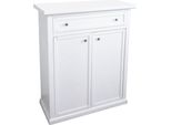 Milanihome.It - Scarpiera 87X40X110 In Legno Laccato Bianco, Due Ante, Per L'ingresso, Lo Sgabuzzino, La Lavanderia, Il Bagno, Il Guardaroba. Articolo Marchiato Milanihome.It Colore: Biancodi Colorebianco