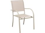 Milani Home - Poltrona Impilabile In Alluminio Con Seduta E Schienale In Textilene Cm 56 L X 63 P X 86 Hdi Coloretortora