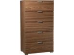 Milanihome.It - Cassettiera Per Soggiorno Cucina Bagno Fatto In Italia Cm 60X38X103 Hdi Coloremarrone