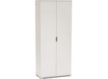 Milanihome.It - Armadio Due Ante 180 Per Soggiorno Cucina Bagno Fatto In Italia Cm 75X38X174 Hdi Colorebianco