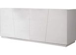 Milanihome.It - Madia Moderna Con Ante Ammortizzate Di Design Moderno Industrial Cm 180 X 50 X 79 Hdi Colorebianco