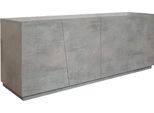 Milanihome.It - Madia Moderna Con Ante Ammortizzate Di Design Moderno Industrial Cm 180 X 50 X 79 Hdi Colorecemento