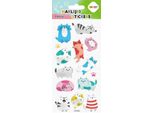Gatti Pigri 3D Fantasia Adesivi Decorativi Happy Color