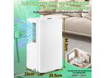 Izrielar Deumidificatore Elettrico 20-25M² 16L/Giorno Display A Led Timer 24 Ore Deumidificatore Ambiente Bagno Appartamento Purificatore D'aria