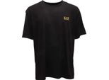 O6881 Maglia Uomo Ea7 Emporio Armani Regular Man T-Shirt Black/Gold