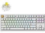 Keychron J4 Qmk Tastiera Meccanica Wireless Da Gioco 80% Tkl Qwerty Us, Led Rgb Sostituibile A Caldo, Interruttore Tattile Banana, Bianco